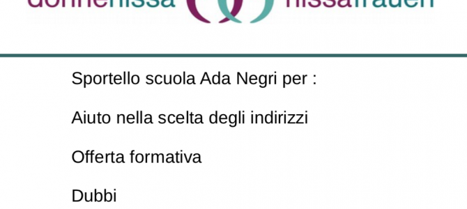 Sportello di sostegno per le iscrizioni